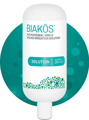 BIAKŌS Antimicrobial Skin and Wound Irrigation Solution