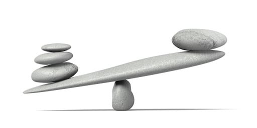 a picture representing scale and balance